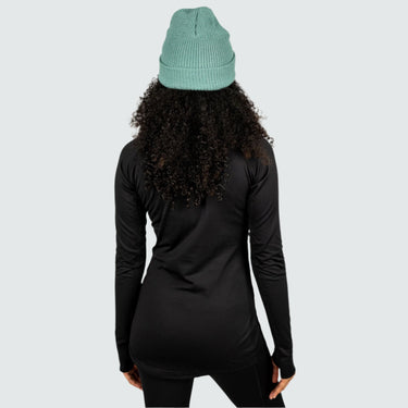 Women's Cloudchaser Base Layer Crewneck BlackStrap #color_black