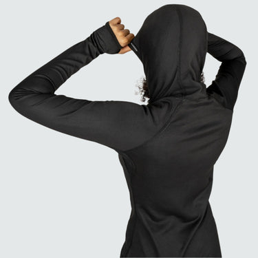 Women's Cloudchaser Base Layer Hoodie BlackStrap #color_black