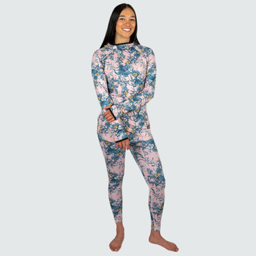 Women's Cloudchaser Base Layer Hoodie BlackStrap #color_floral-zen