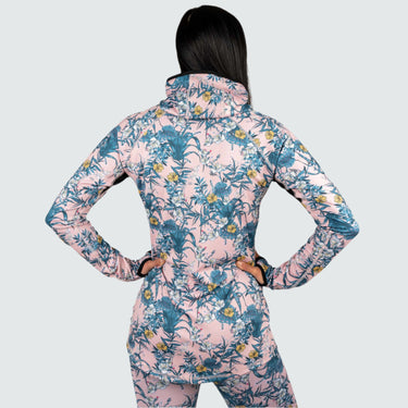 Women's Cloudchaser Base Layer Hoodie BlackStrap #color_floral-zen