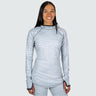 Women's Cloudchaser Base Layer Hoodie BlackStrap #color_hatched-snow