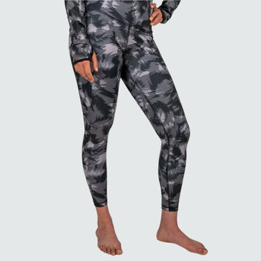 Women's Cloudchaser Base Layer Leggings BlackStrap #color_feathers-mono