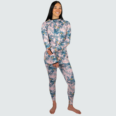 Women's Cloudchaser Base Layer Leggings BlackStrap #color_floral-zen