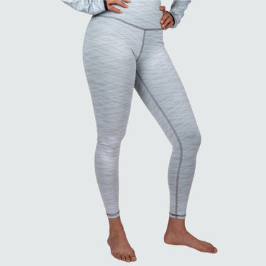 Women's Cloudchaser Base Layer Leggings BlackStrap #color_hatched-snow