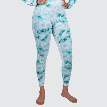 Women's Cloudchaser Base Layer Leggings BlackStrap #color_overcast-teal