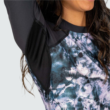 Women's Pinnacle All-Season Base Layer Crewneck BlackStrap #color_tie-dye-rose