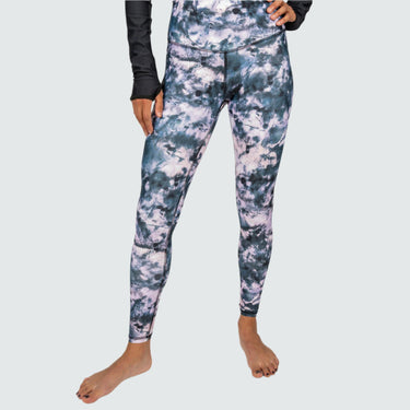 Women's Pinnacle All-Season Base Layer Leggings BlackStrap #color_tie-dye-rose