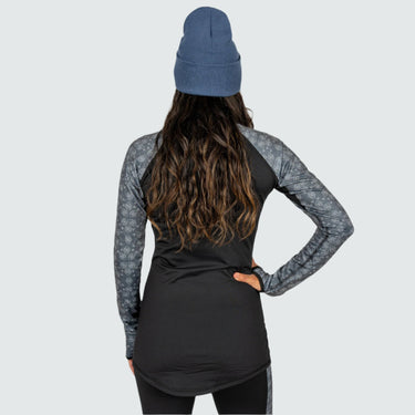 Women's Therma Base Layer Crewneck BlackStrap #color_crop-circles