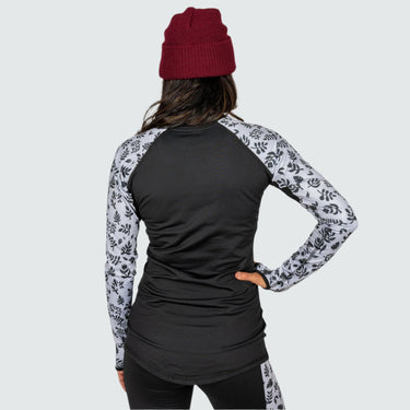 Women's Therma Base Layer Crewneck BlackStrap #color_tiny-gray