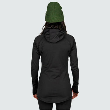 Women's Therma Base Layer Hoodie BlackStrap #color_black