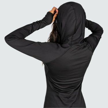 Women's Therma Base Layer Hoodie BlackStrap #color_black