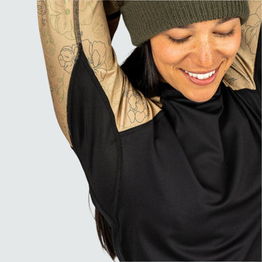 Women's Therma Base Layer Hoodie BlackStrap #color_drawn-drab