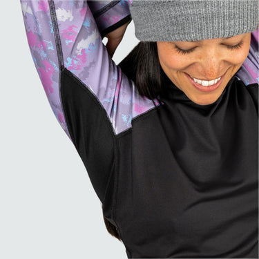 Women's Therma Base Layer Hoodie BlackStrap #color_terrain-alpenglow