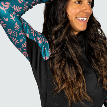 Women's Therma Base Layer Hoodie BlackStrap #color_tiny-floral