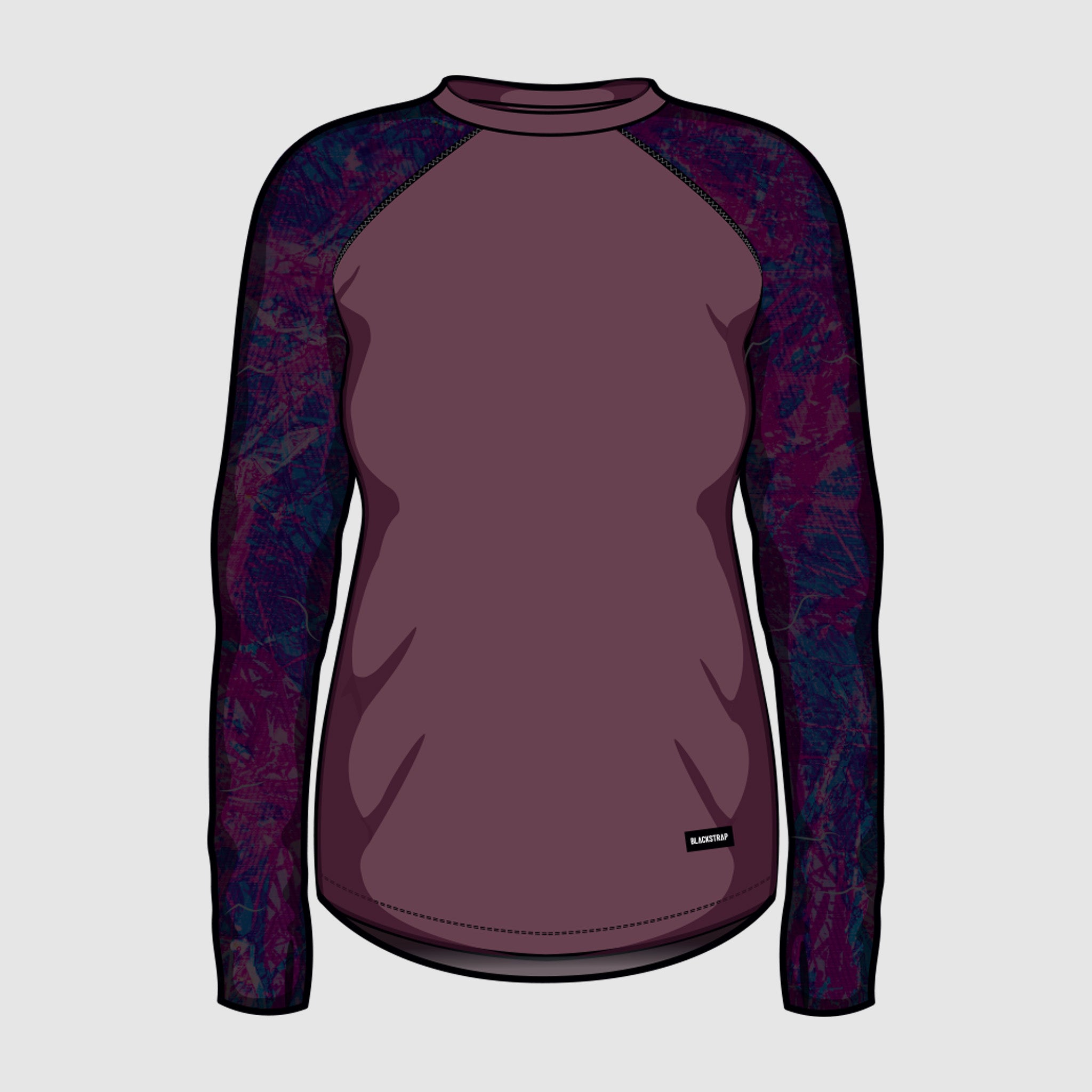 BlackStrap Women's Vista Baselayer Crewneck Long Sleeve #color_pulse-cherry