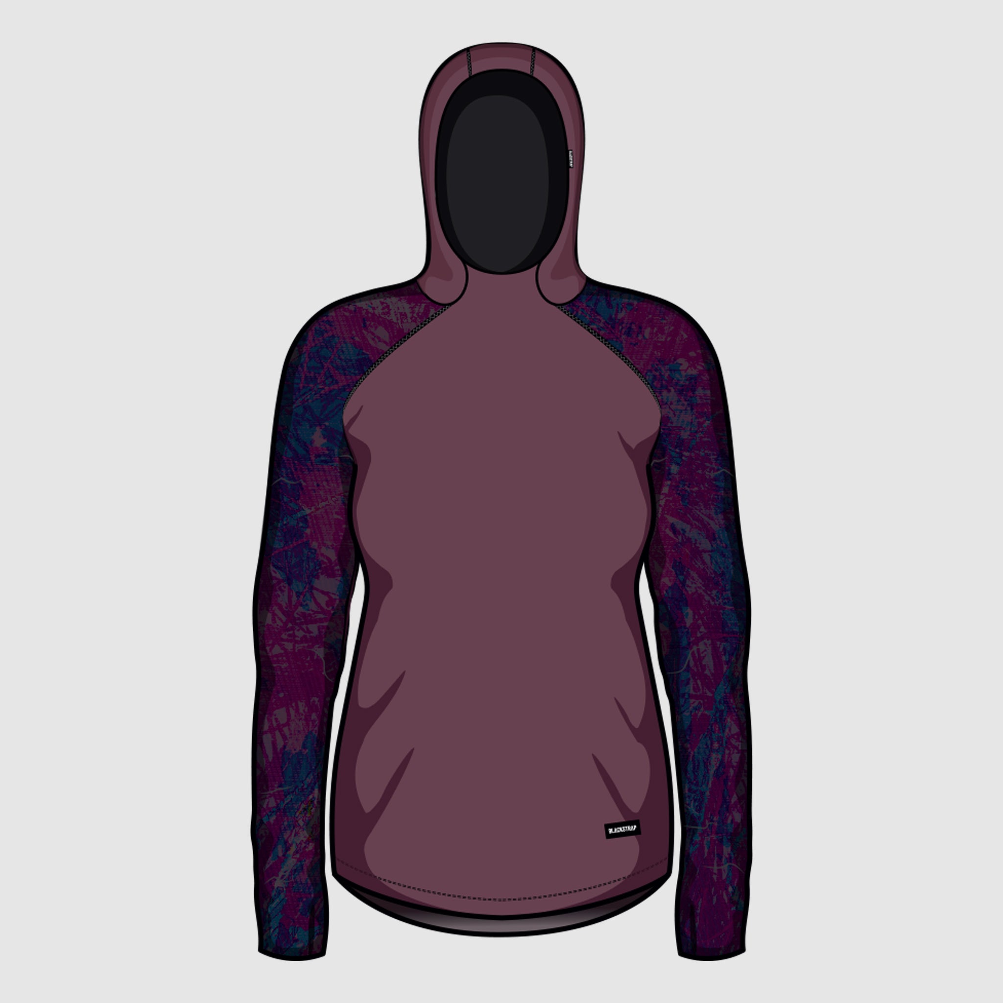 BlackStrap Women's Vista Baselayer Hoodie #color_pulse-cherry