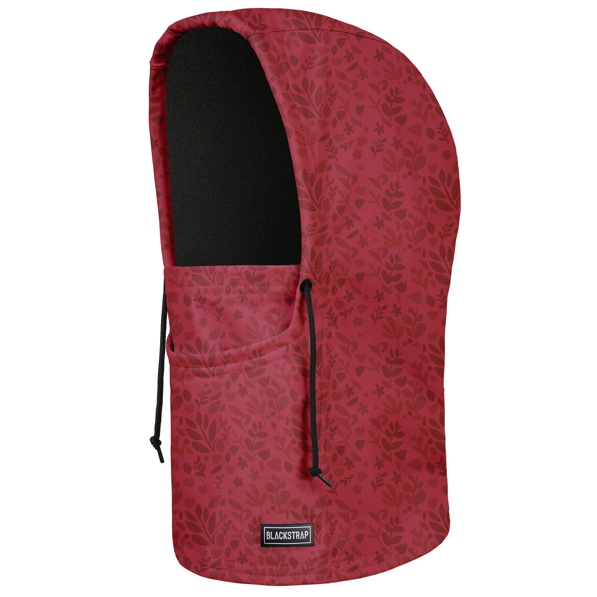 Camber Hood Adjustable Balaclava | Prints BlackStrap Springy Maroon #color_springy maroon