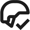 helmet friendly benefit icon