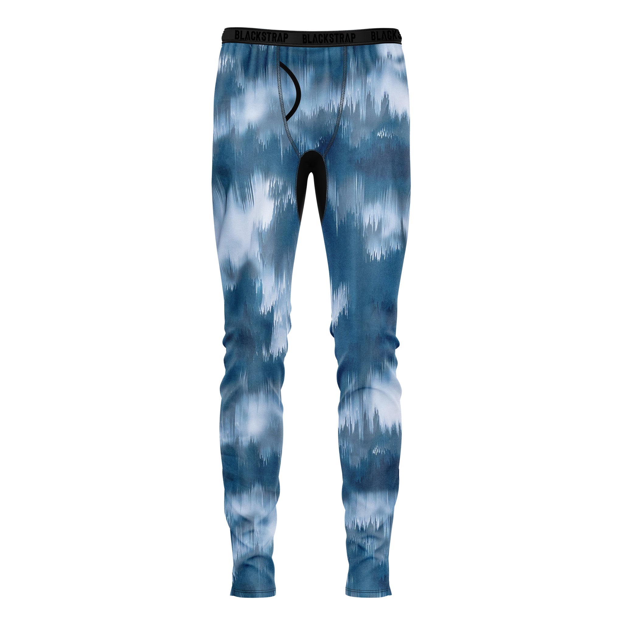 Men's Summit Base Layer Pants BlackStrap Glitch Blue S #color_glitch blue