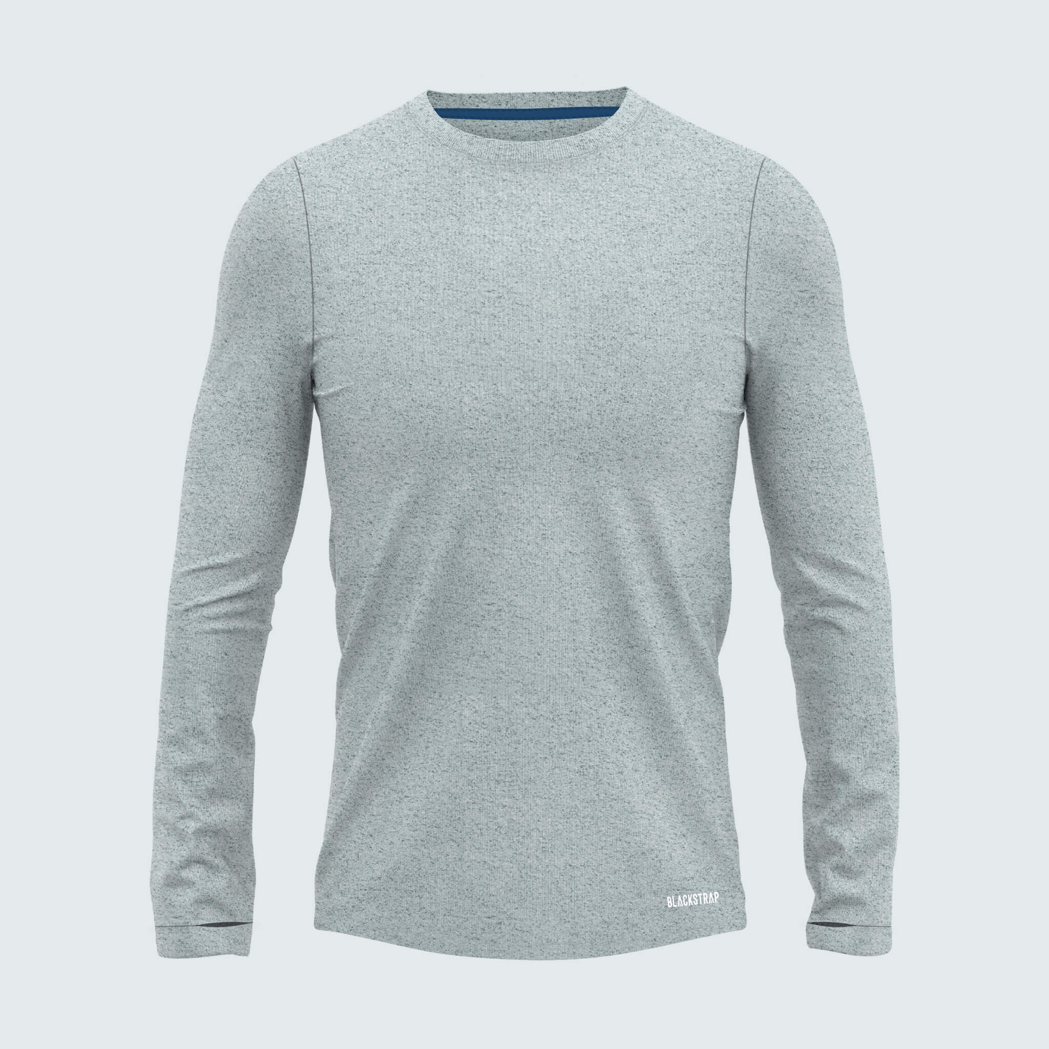 Men's Brackish Crewneck Long Sleeve BlackStrap #color_heathered juniper