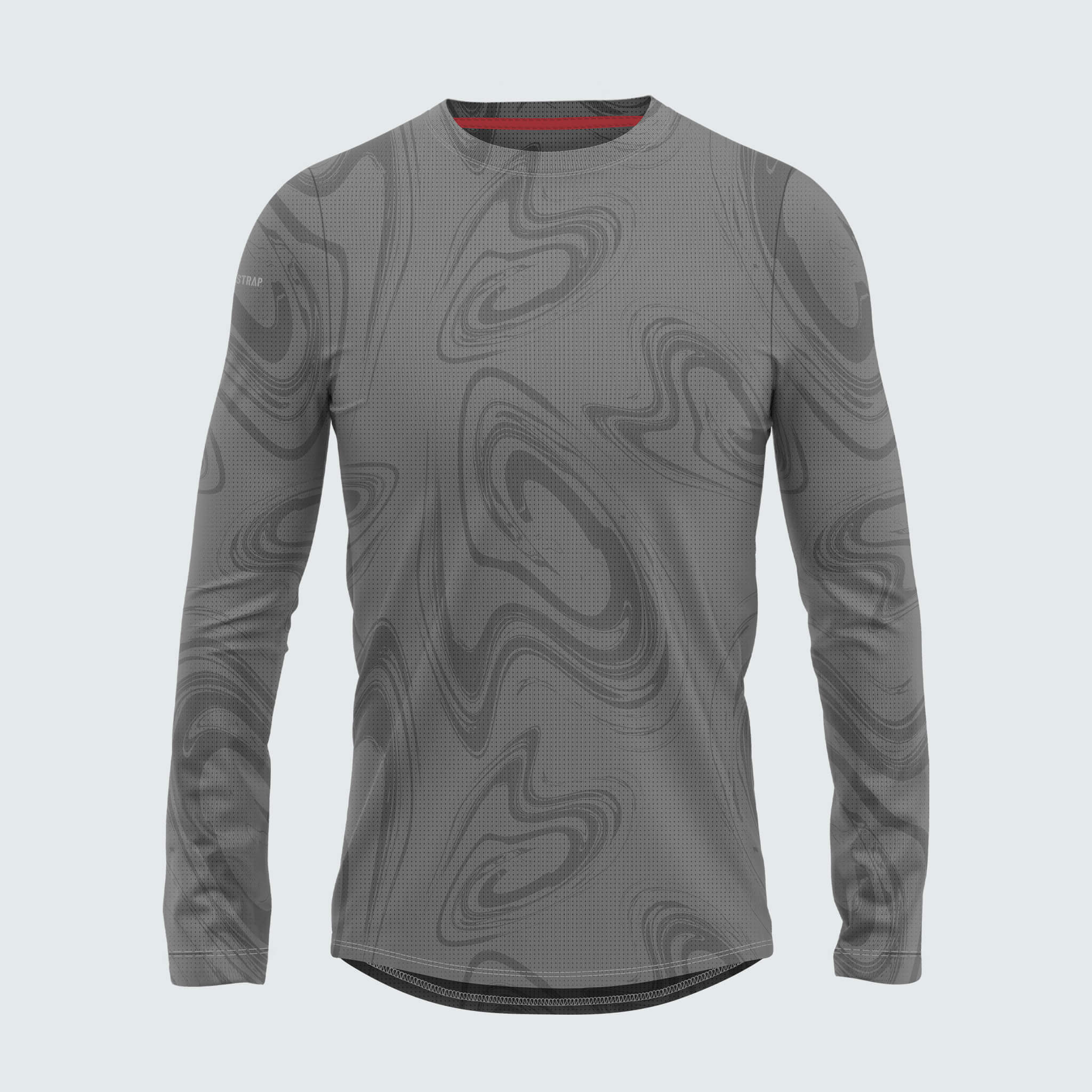 Men's Voyage Crew Long Sleeve Shirt BlackStrap #color_hyper-smoldered