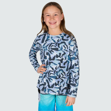 Kids' Brackish Crewneck Long Sleeve BlackStrap #color_amped