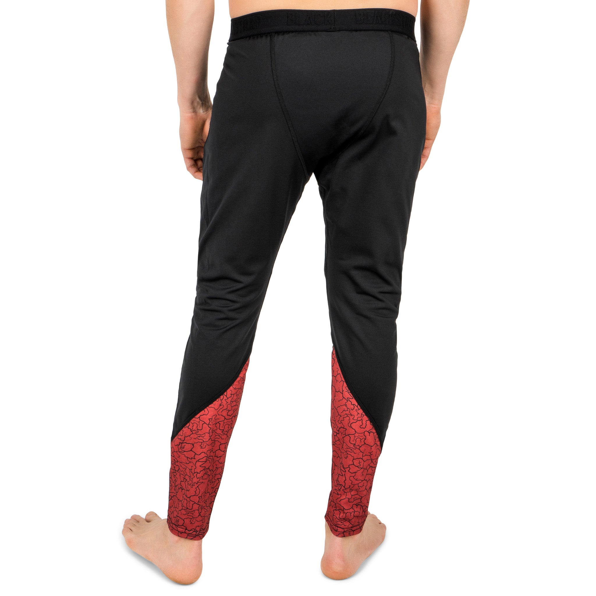 Men's Therma Base Layer Pants BlackStrap #color_magma red