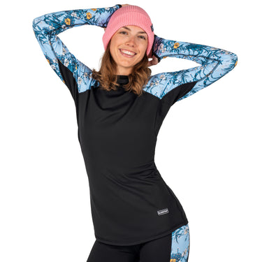 Women's Therma Base Layer Hoodie BlackStrap #color_zen-sky