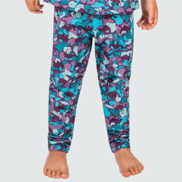 Kids' Therma Base Layer Pants BlackStrap Camelflauge Aquatic XS #color_camelflauge-aquatic