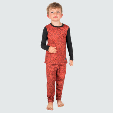 Kids' Therma Base Layer Crewneck BlackStrap #color_magma-rust