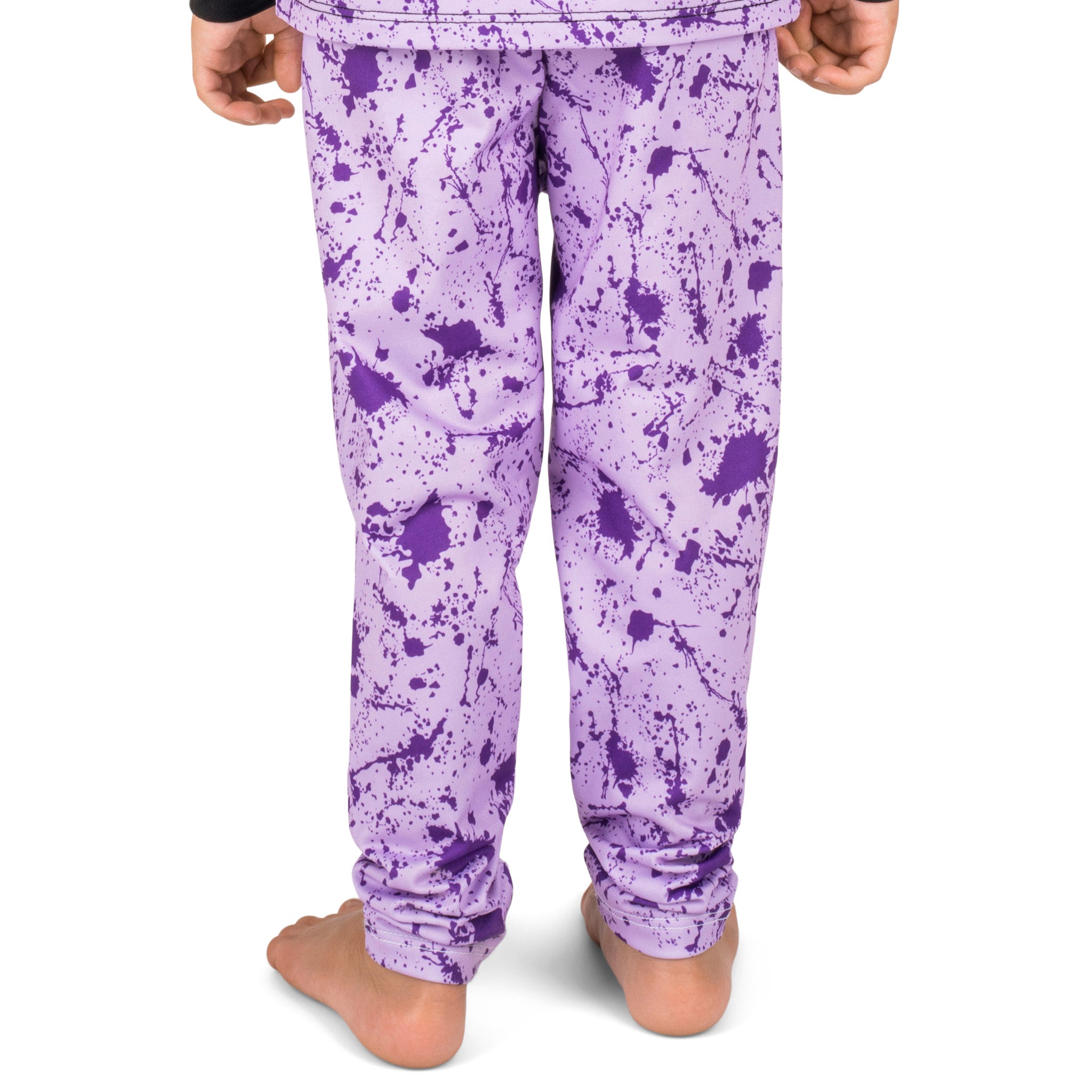Kids' Therma Base Layer Pants BlackStrap #color_splatter lavendar