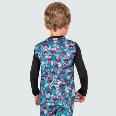 Kids' Therma Base Layer Crewneck BlackStrap #color_camelflauge-aquatic