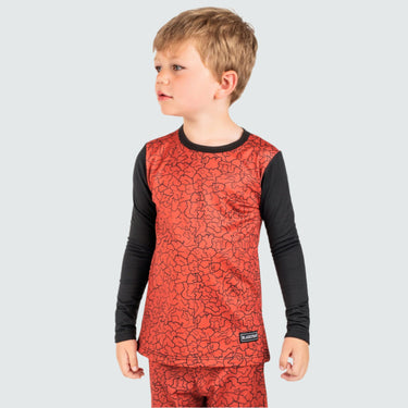 Kids' Therma Base Layer Crewneck BlackStrap #color_magma-rust