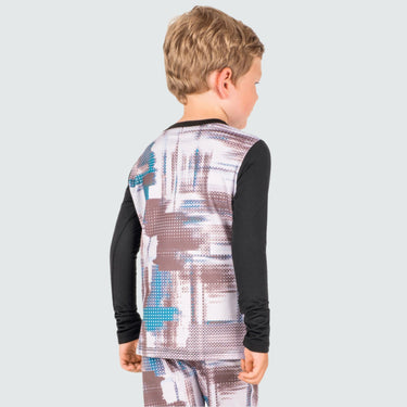 Kids' Therma Base Layer Crewneck BlackStrap #color_robotic-tones