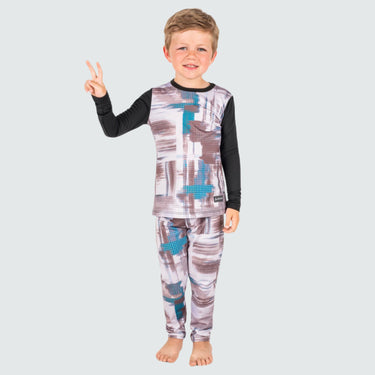 Kids' Therma Base Layer Crewneck BlackStrap #color_robotic-tones