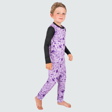 Kids' Therma Base Layer Pants BlackStrap #color_splatter-lavendar