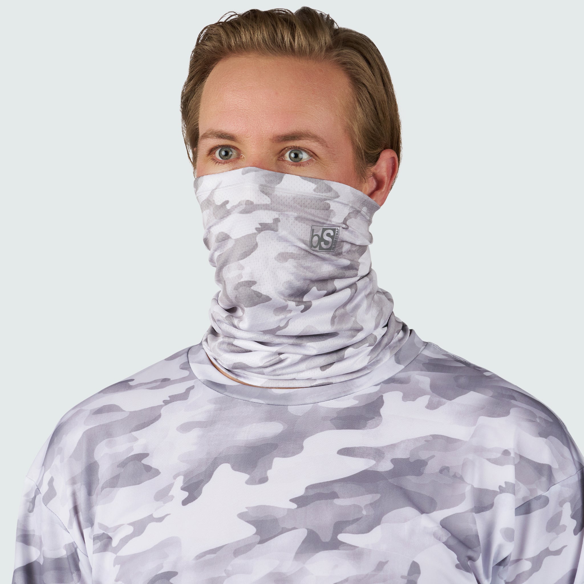 Daily Tube Neck Gaiter | Prints BlackStrap
#color_commando-light