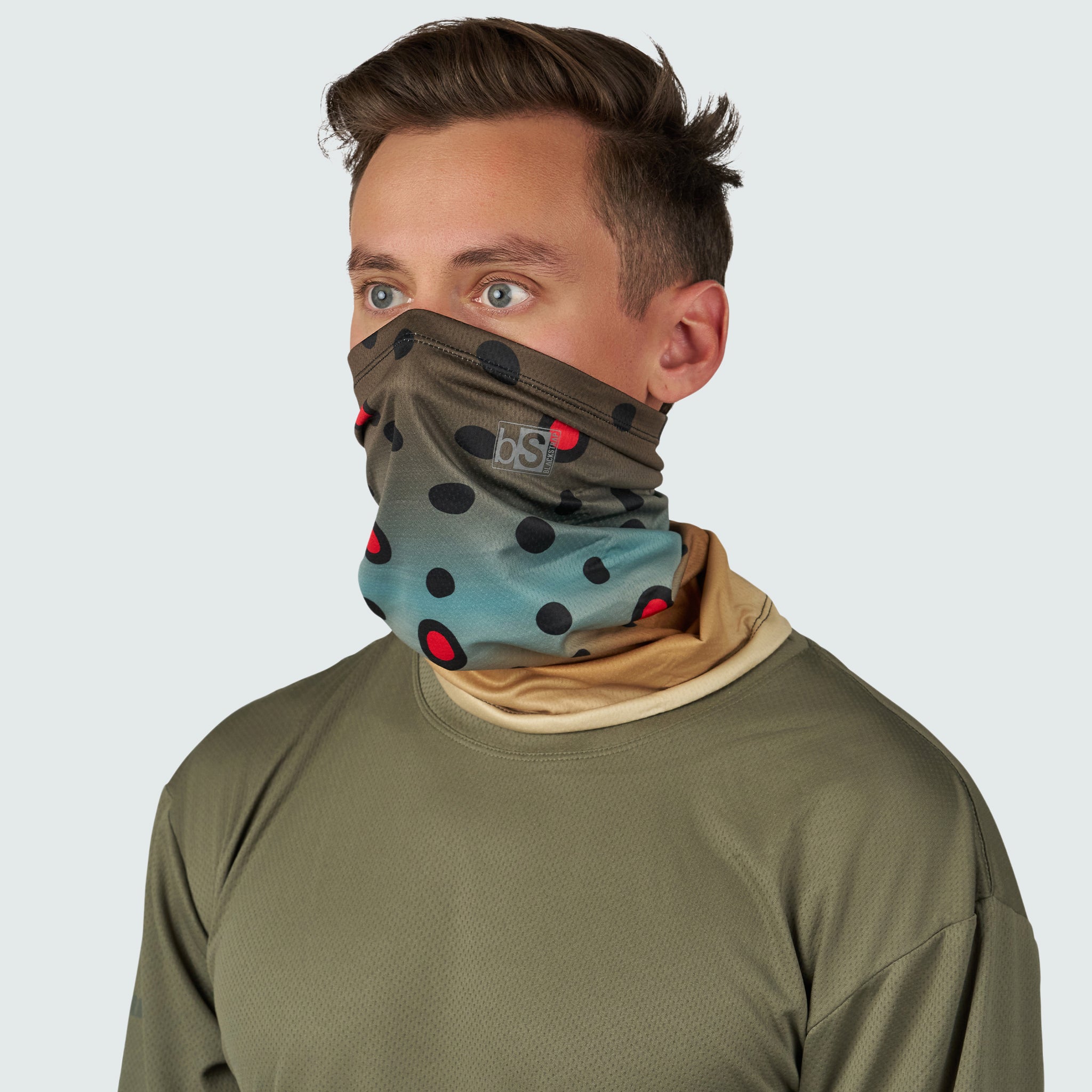 Daily Tube Neck Gaiter | Prints BlackStrap  #color_trouty-brook