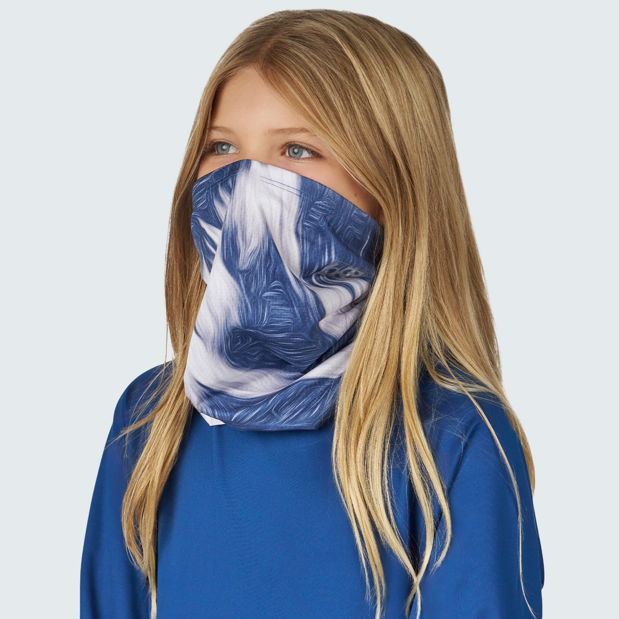 Kids' Daily Tube Neck Gaiter BlackStrap  #color_fur-deschutes