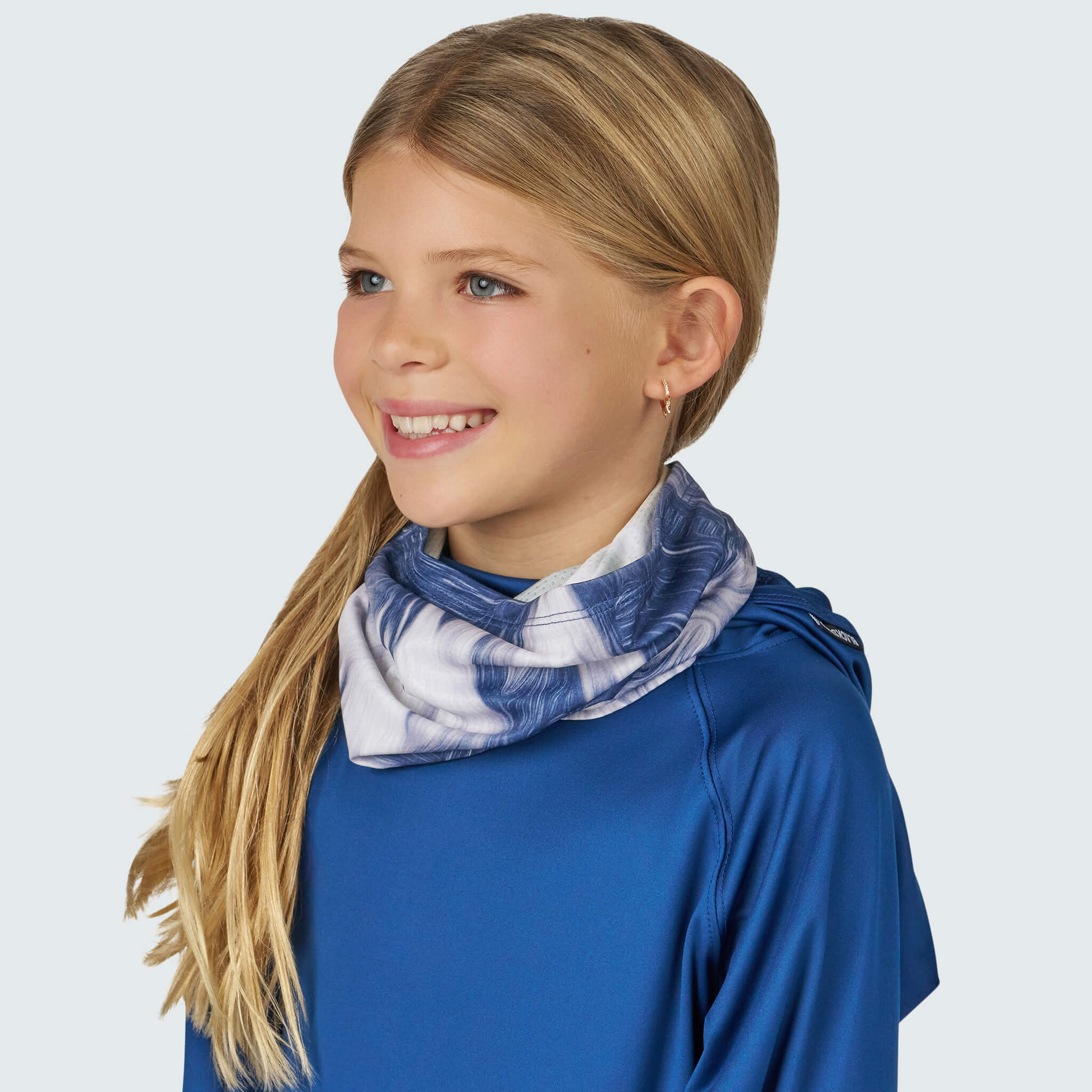 Kids' Daily Tube Neck Gaiter BlackStrap  #color_fur-deschutes