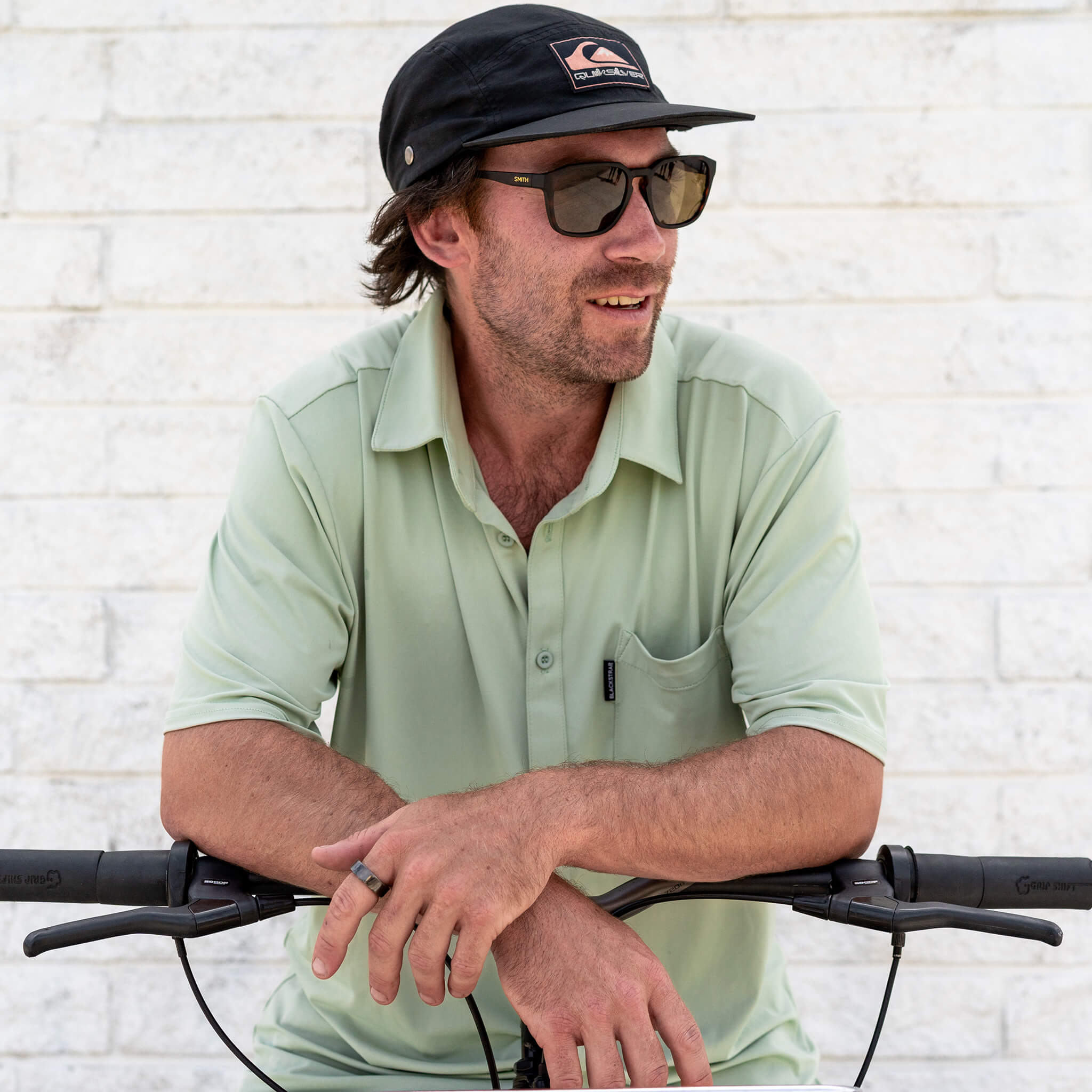 Men's Brackish Button Up BlackStrap