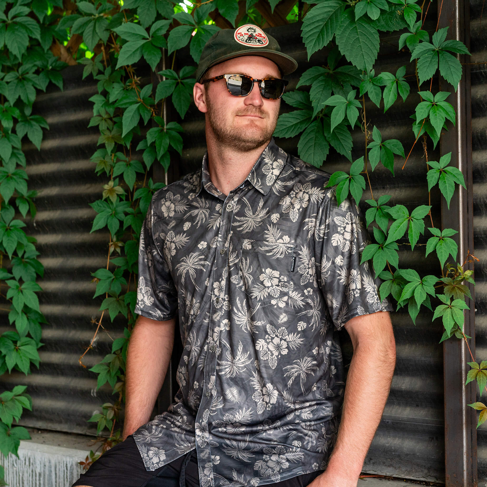 Men's Brackish Button Up BlackStrap