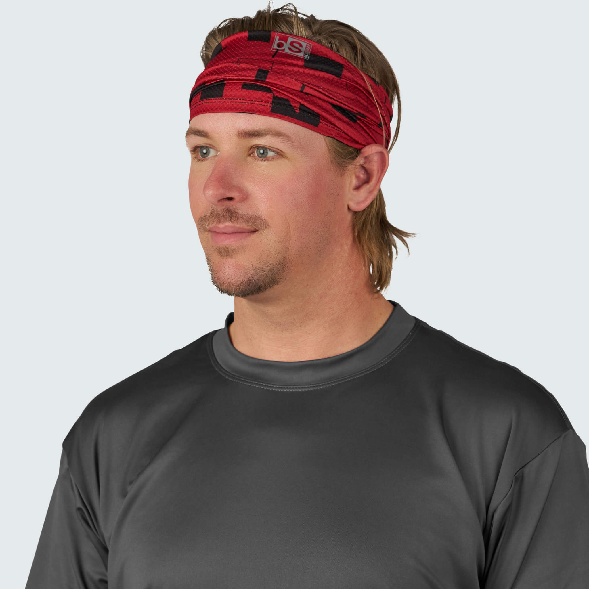 Multifunctional UV Headband BlackStrap #color_blocks-scarlet