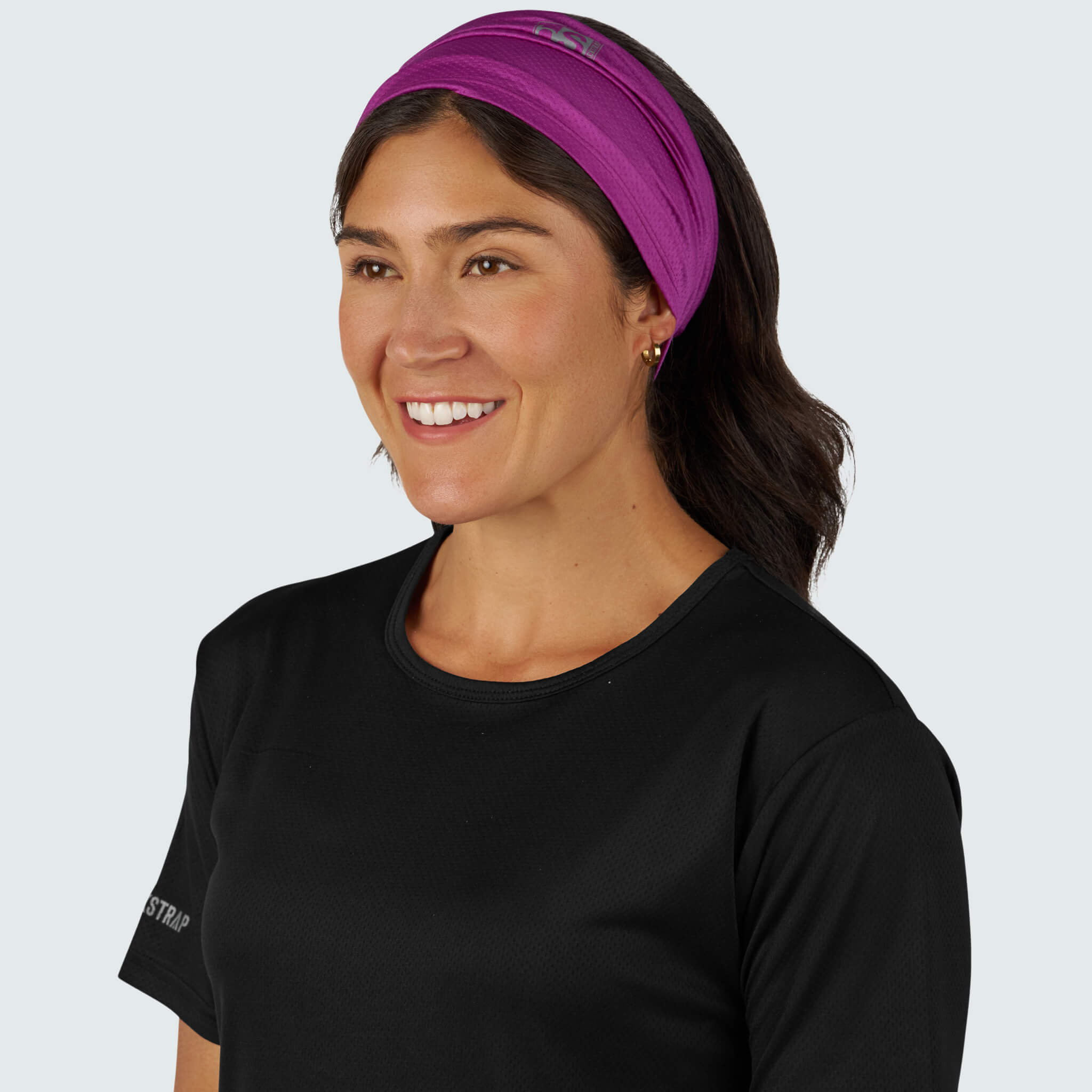 Multifunctional UV Headband BlackStrap #color_currant