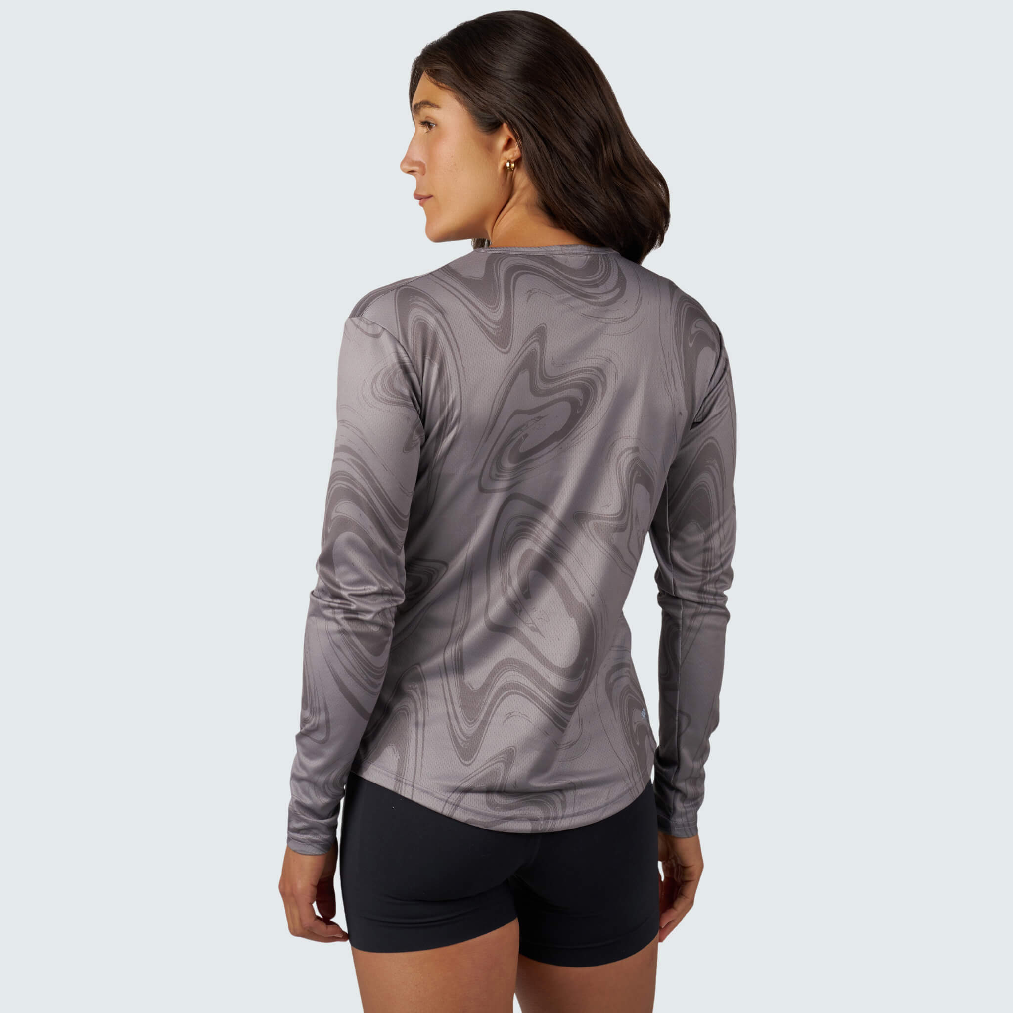 Women's Voyage Crewneck Long Sleeve BlackStrap #color_hyper smoldered