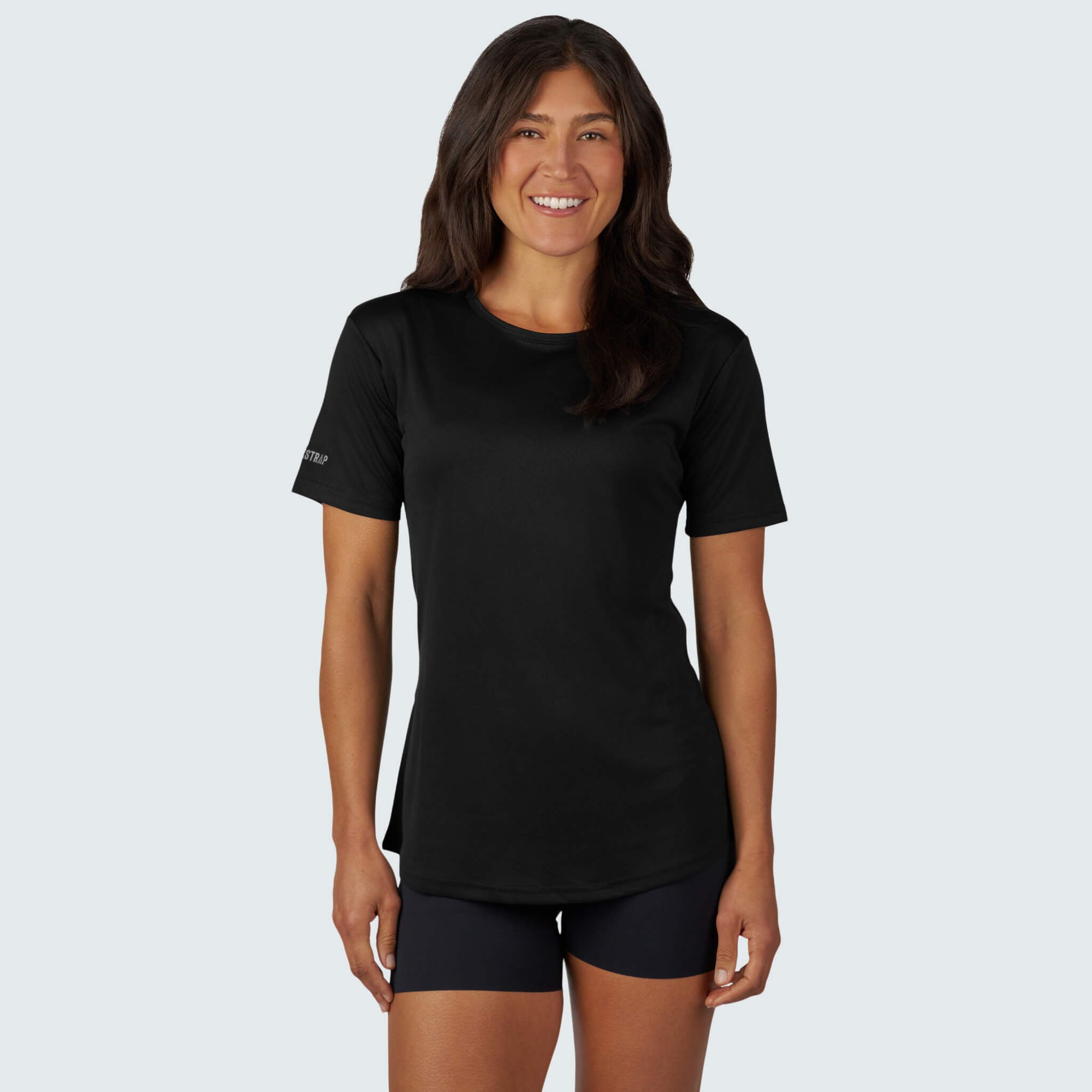 Women's Voyage Tee Shirt BlackStrap #color_black