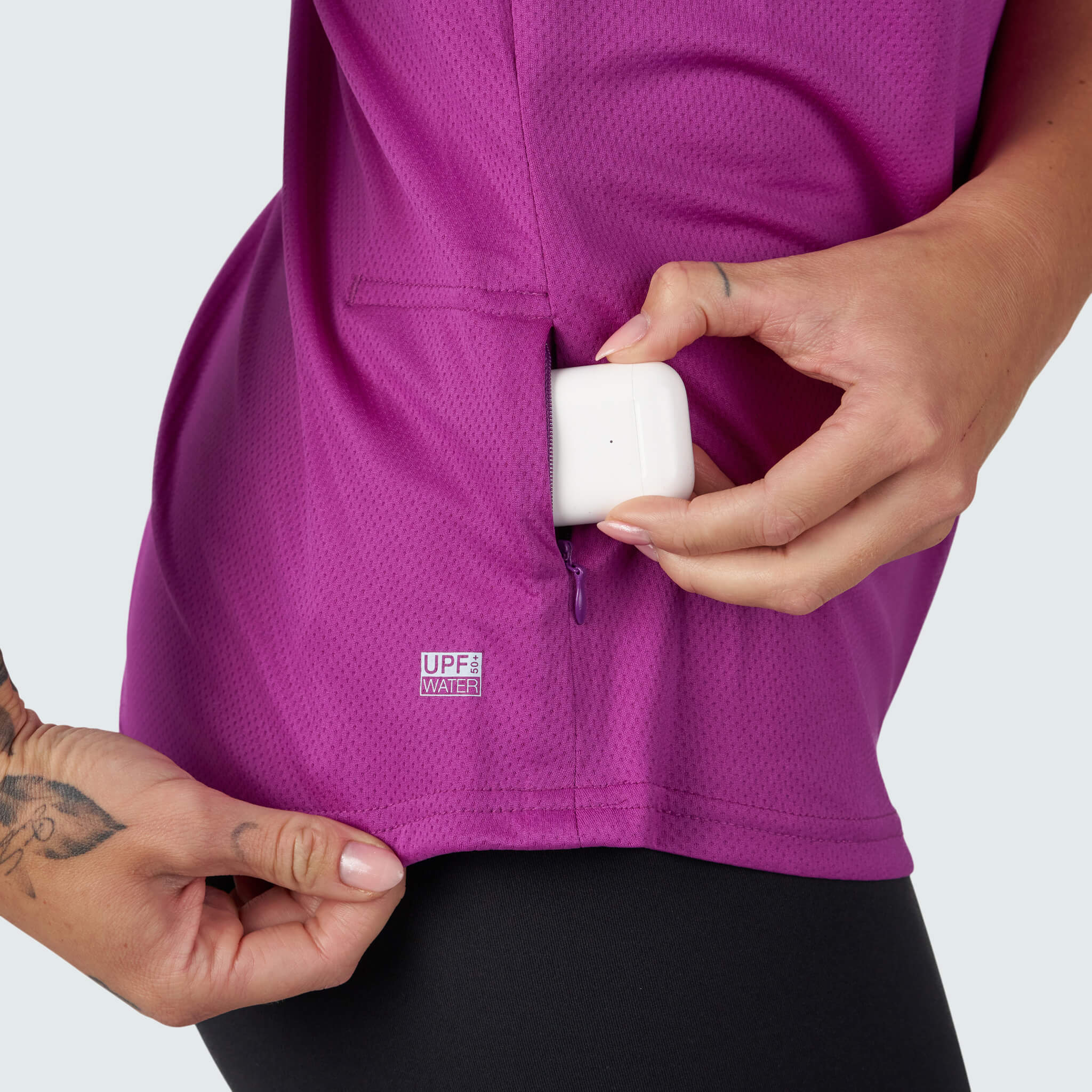 Women's Voyage Tee Shirt BlackStrap #color_currant