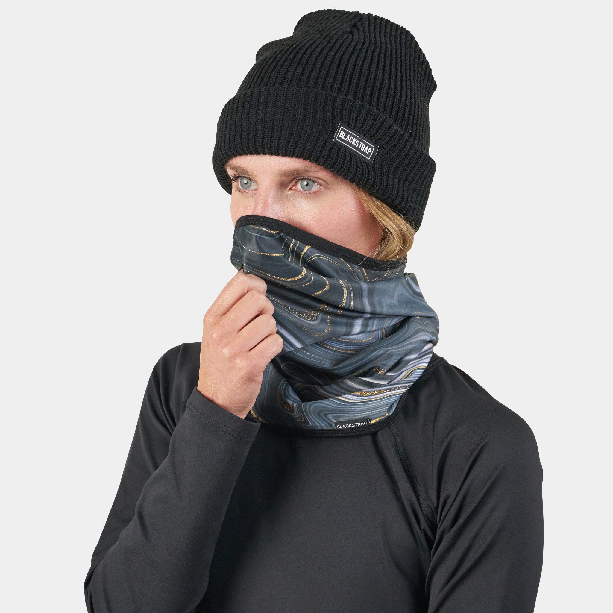 Apex Tube Neck Warmer | Prints BlackStrap Geode Black #color_geode black