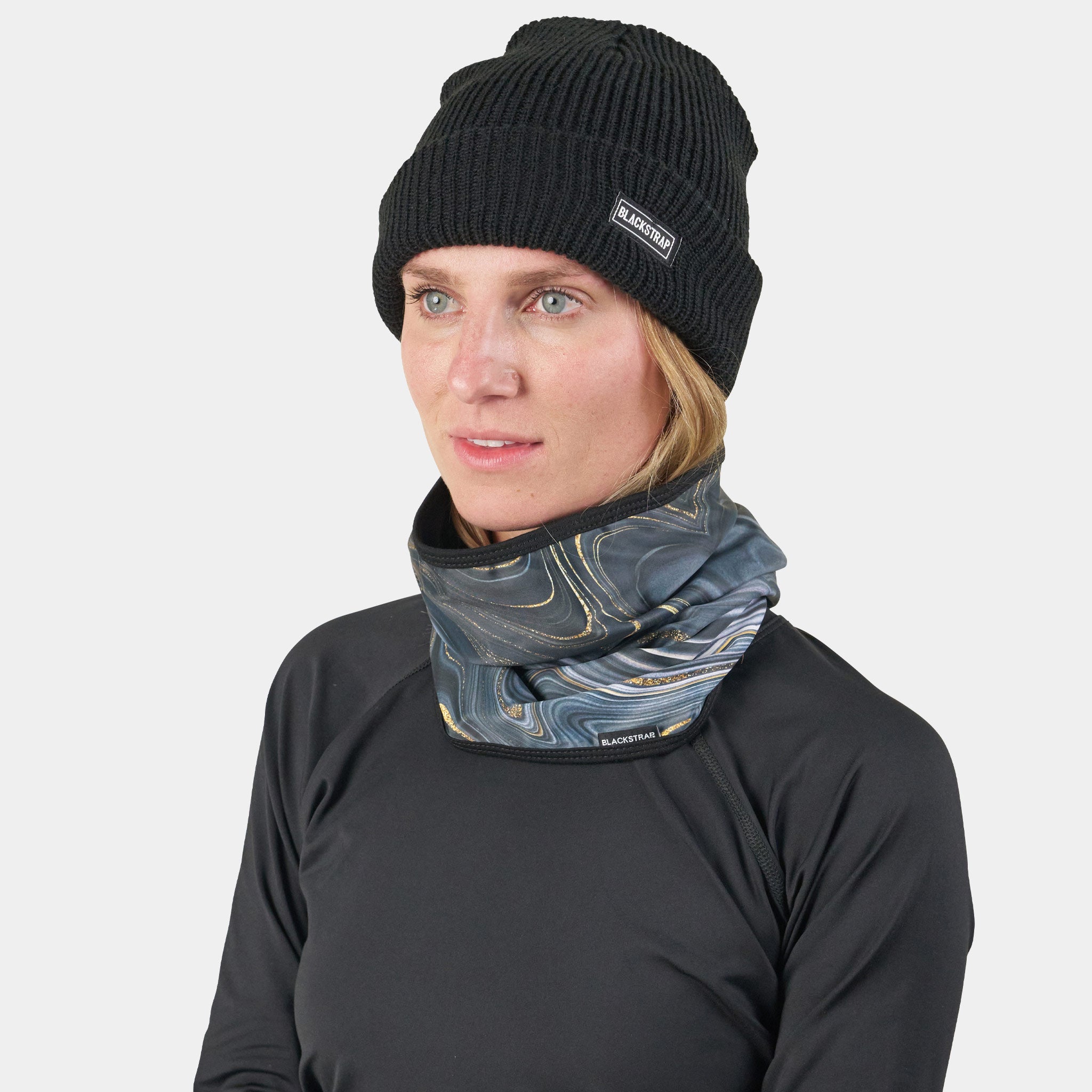 Apex Tube Neck Warmer | Prints BlackStrap Geode Black #color_geode black