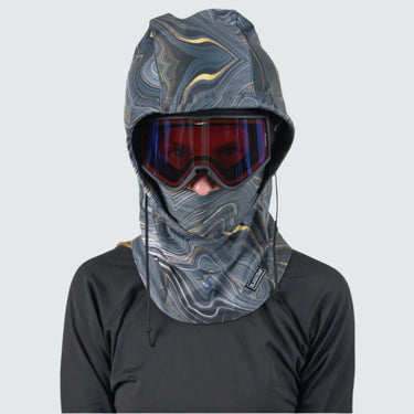 Camber Hood Adjustable Balaclava | Prints BlackStrap Geode Black #color_geode-black